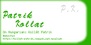 patrik kollat business card