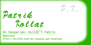 patrik kollat business card